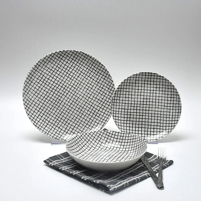 Grid Porcelain Tableware Grid Porcelain Tableware