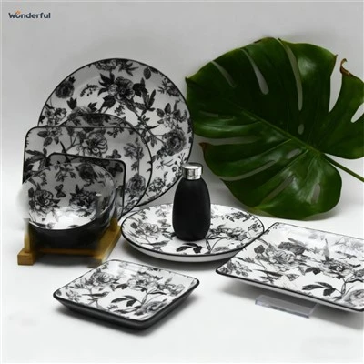 Wonderful Blue And White Floral Ceramic Dinnerware Set Wonderful Blue And White Floral Ceramic Dinnerware Set